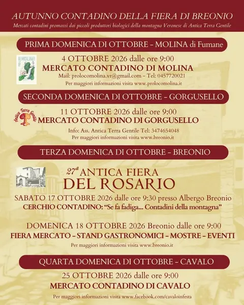 Autunno Contadino della Fiera di Breonio