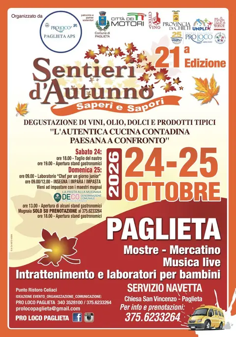 Sentieri d'Autunno Saperi e Sapori