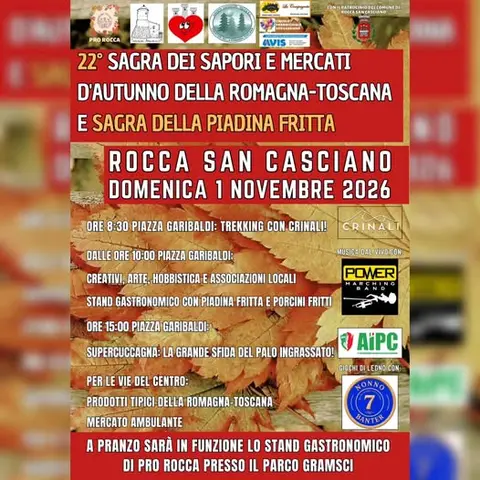 Sagra dei Sapori e Mercati d’Autunno della Romagna Toscana e Sagra della Piadina Fritta