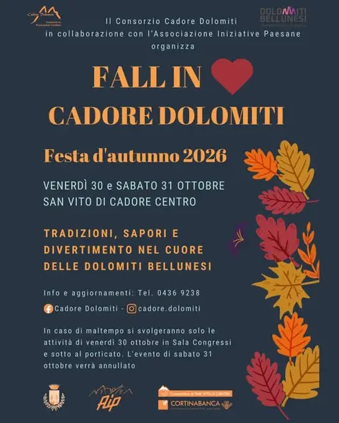 FALL IN CADORE DOLOMITI Festa d'Autunno