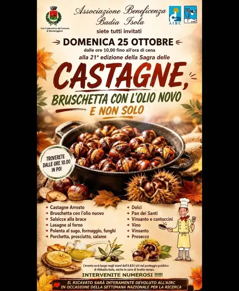 Castagne, bruschetta con l’olio nuovo e non solo