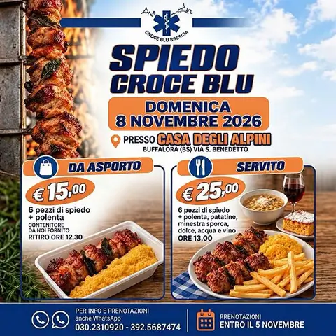 Spiedo Croce Blu