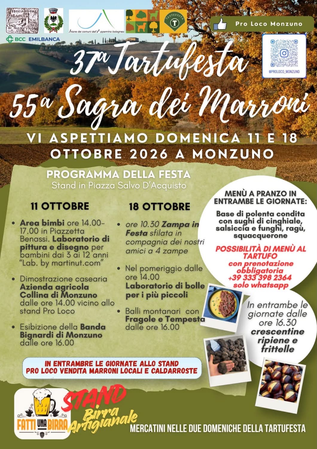 Tartufesta and Sagra dei Marroni