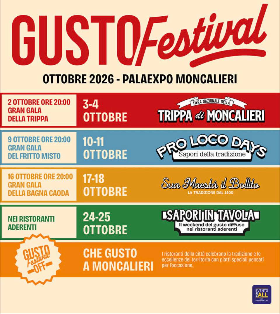 GUSTOFestival in Moncalieri