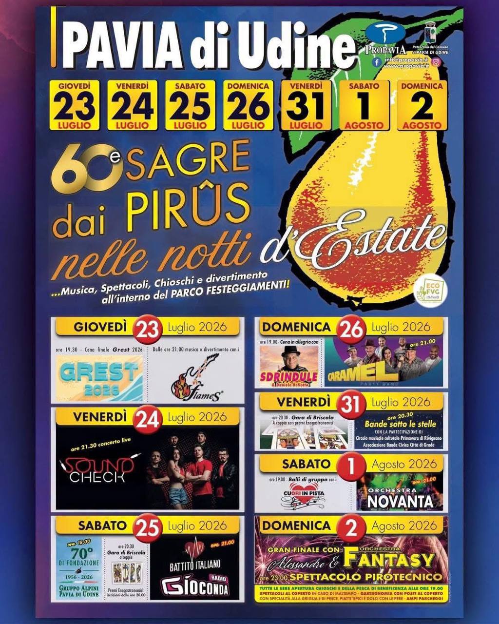 60° Sagre dai Pirûs nelle notti d'Estate