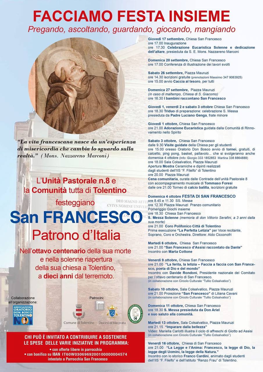 Let's Celebrate Together - Festa di San Francesco