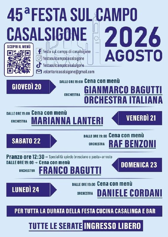Festa sul Campo in Casalsigone