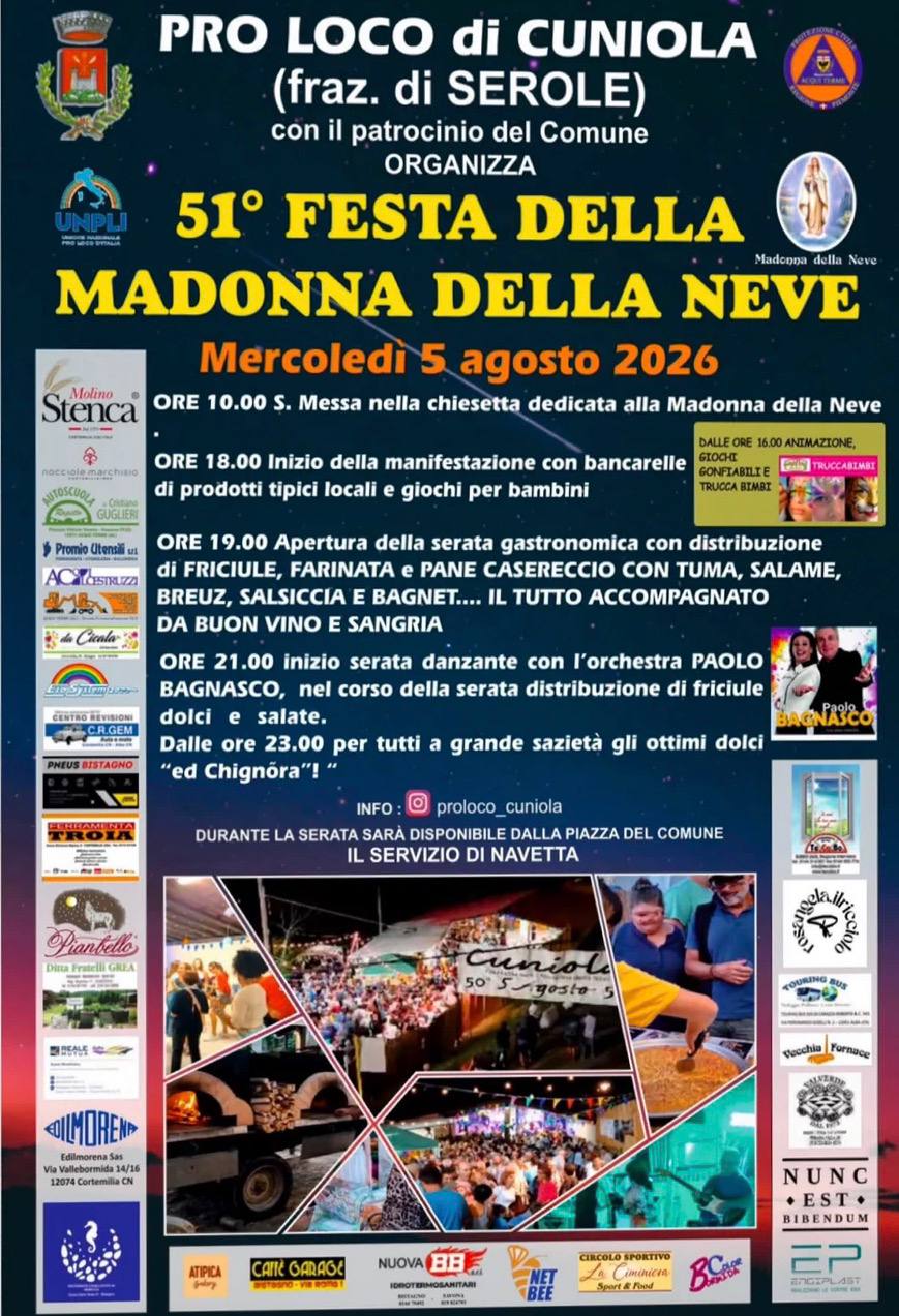 51° Festa della Madonna della Neve