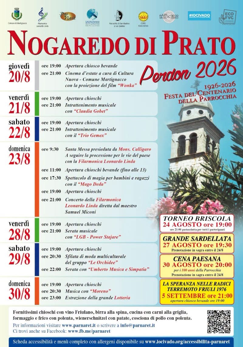 Perdon 2026 e Festa del Centenario della Parrocchia