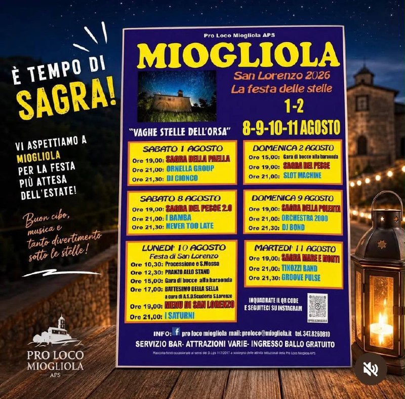 È Tempo di Miogliola - Sagra e Festa di San Lorenzo