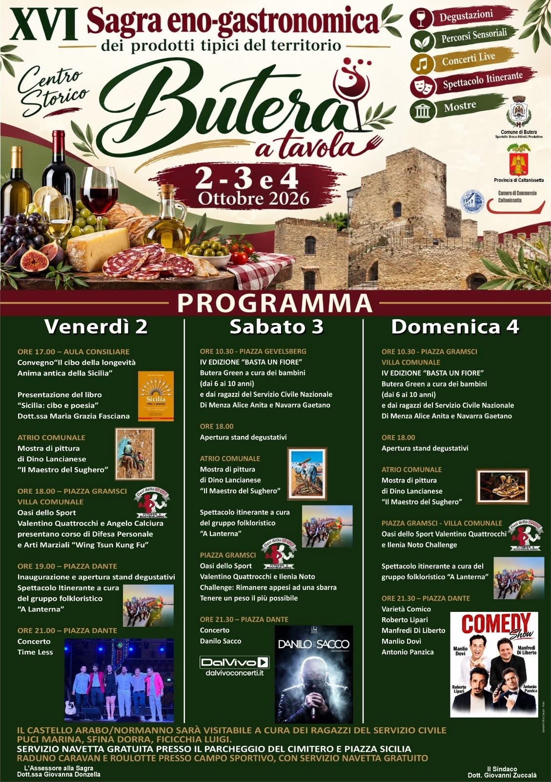 XVI Sagra Eno-Gastronomica - Butera a Tavola