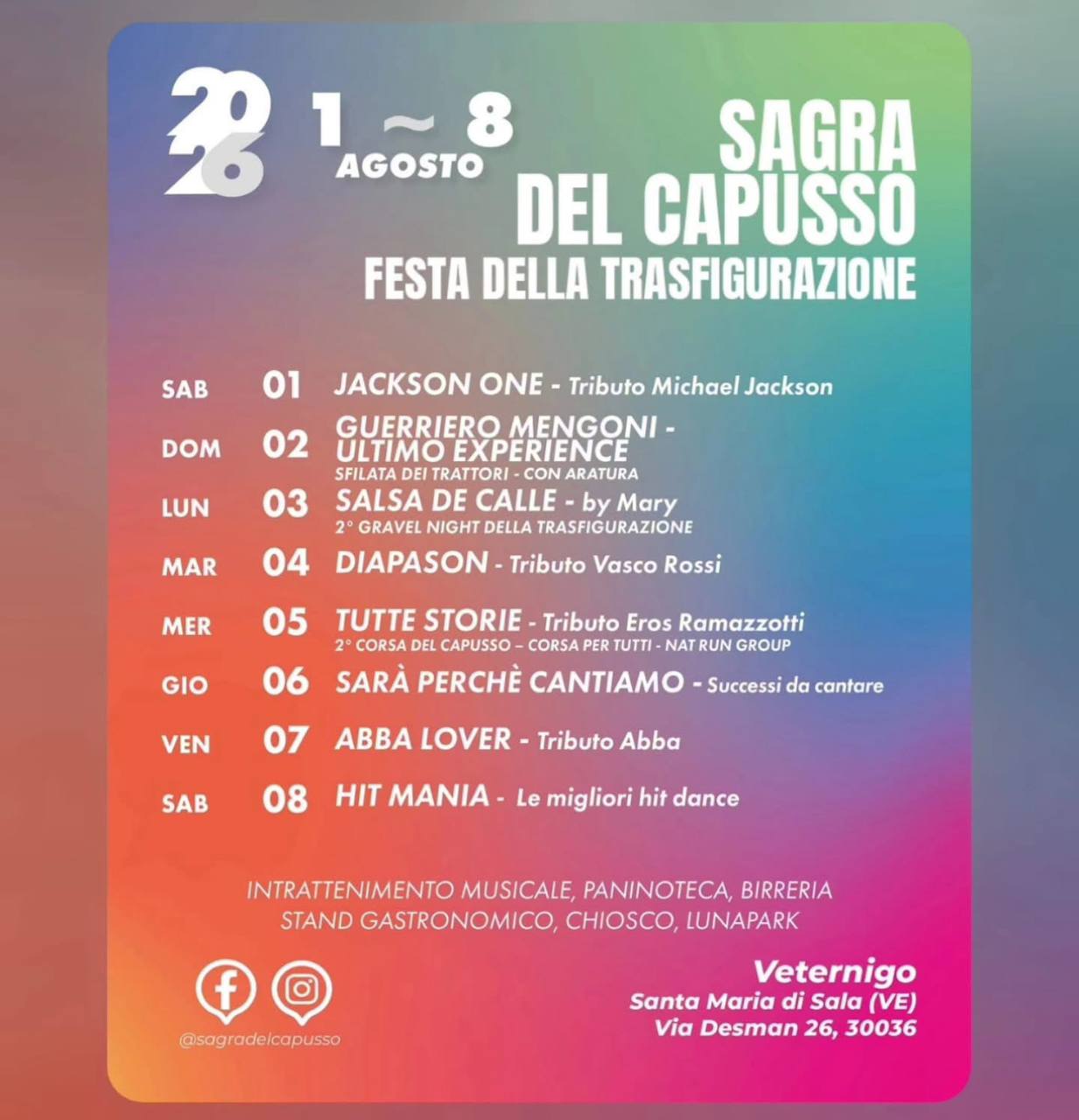 Sagra del Capusso e Festa della Trasfigurazione