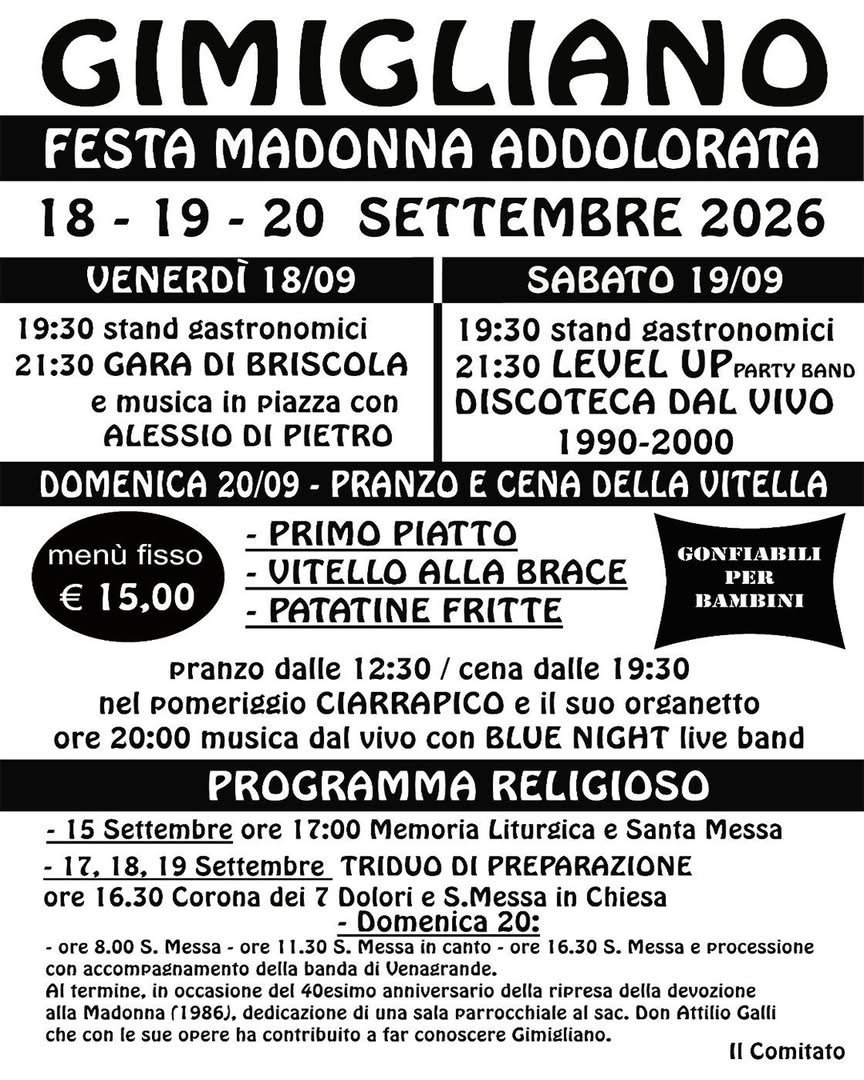 Festa Madonna Addolorata