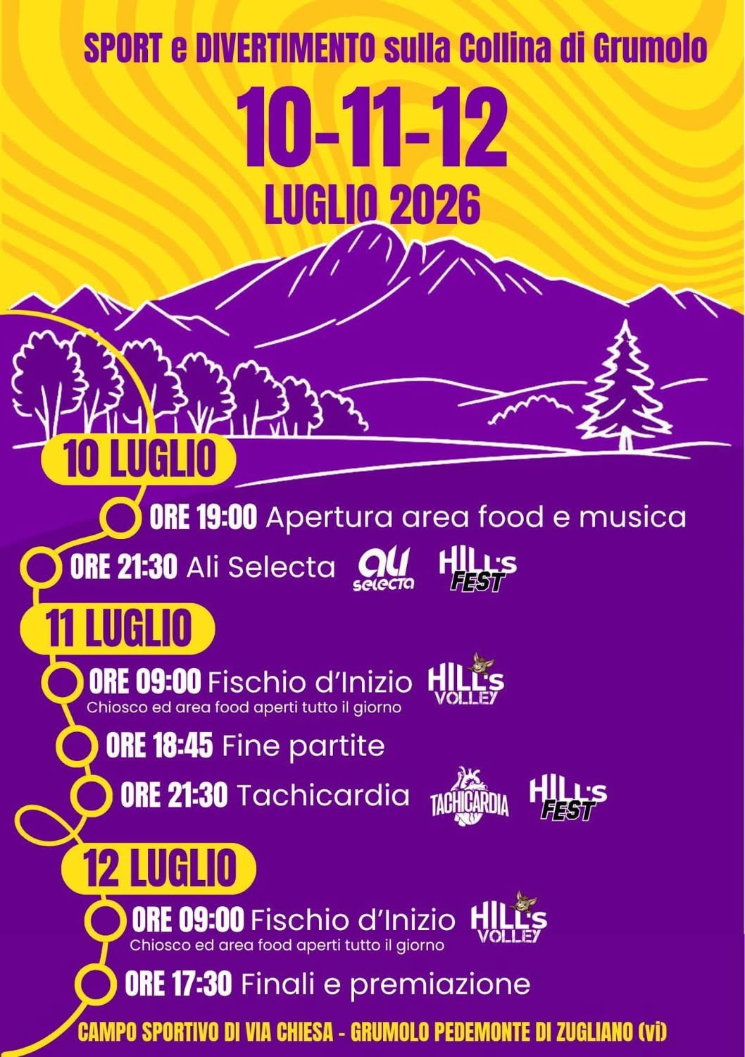 SPORT e DIVERTIMENTO sulla Collina di Grumolo