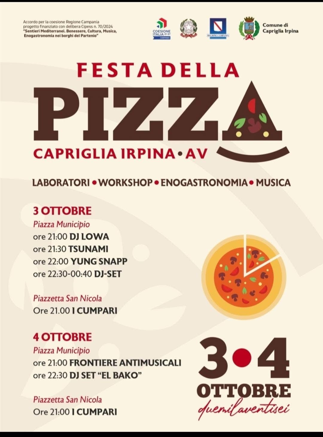 Festa della Pizza in Capriglia Irpina