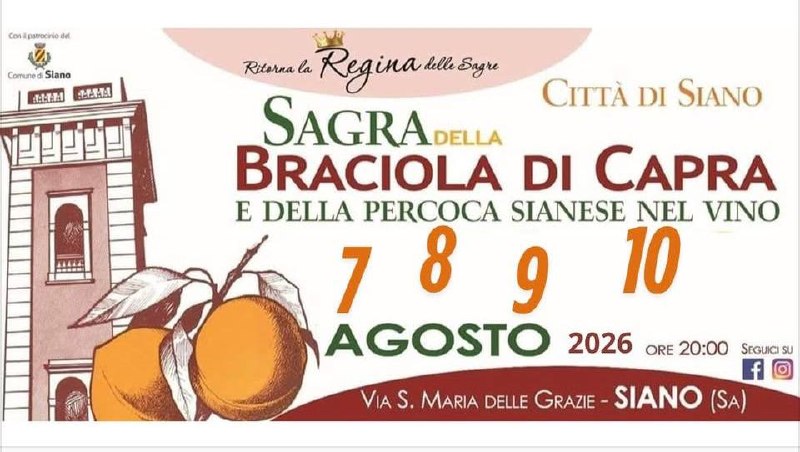 Sagra della Braciola di Capra e della Percoca Sianese nel Vino