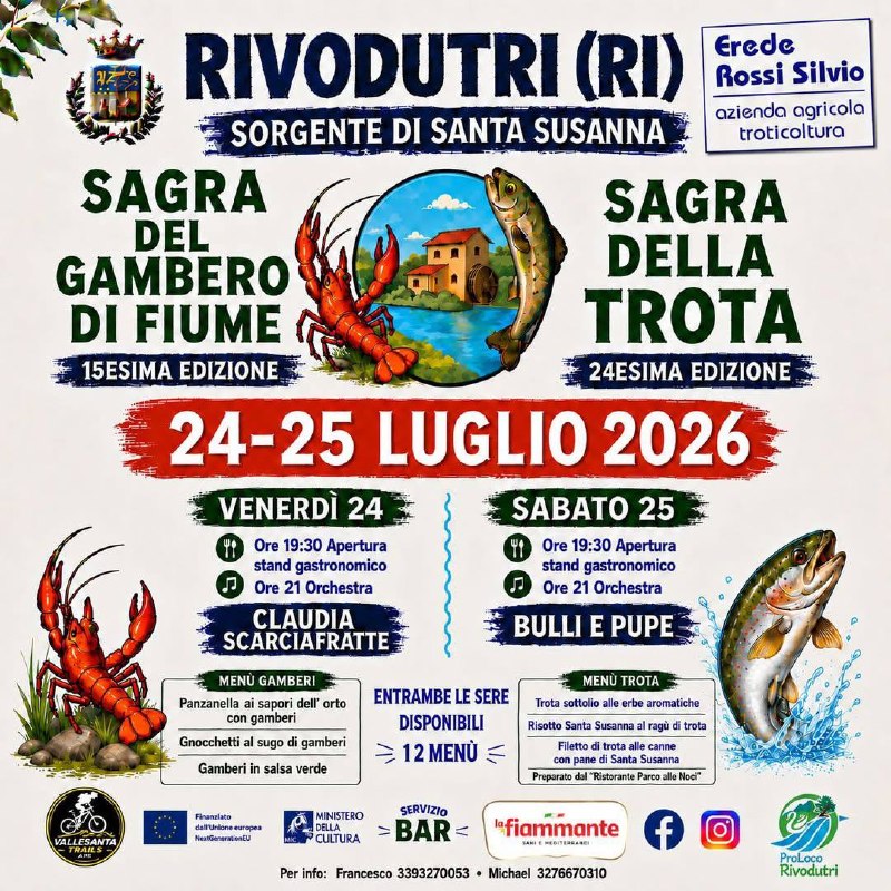 Sagra del Gambero di Fiume e della Trota