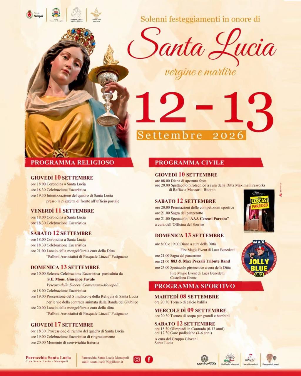 Festeggiamenti in onore di Santa Lucia