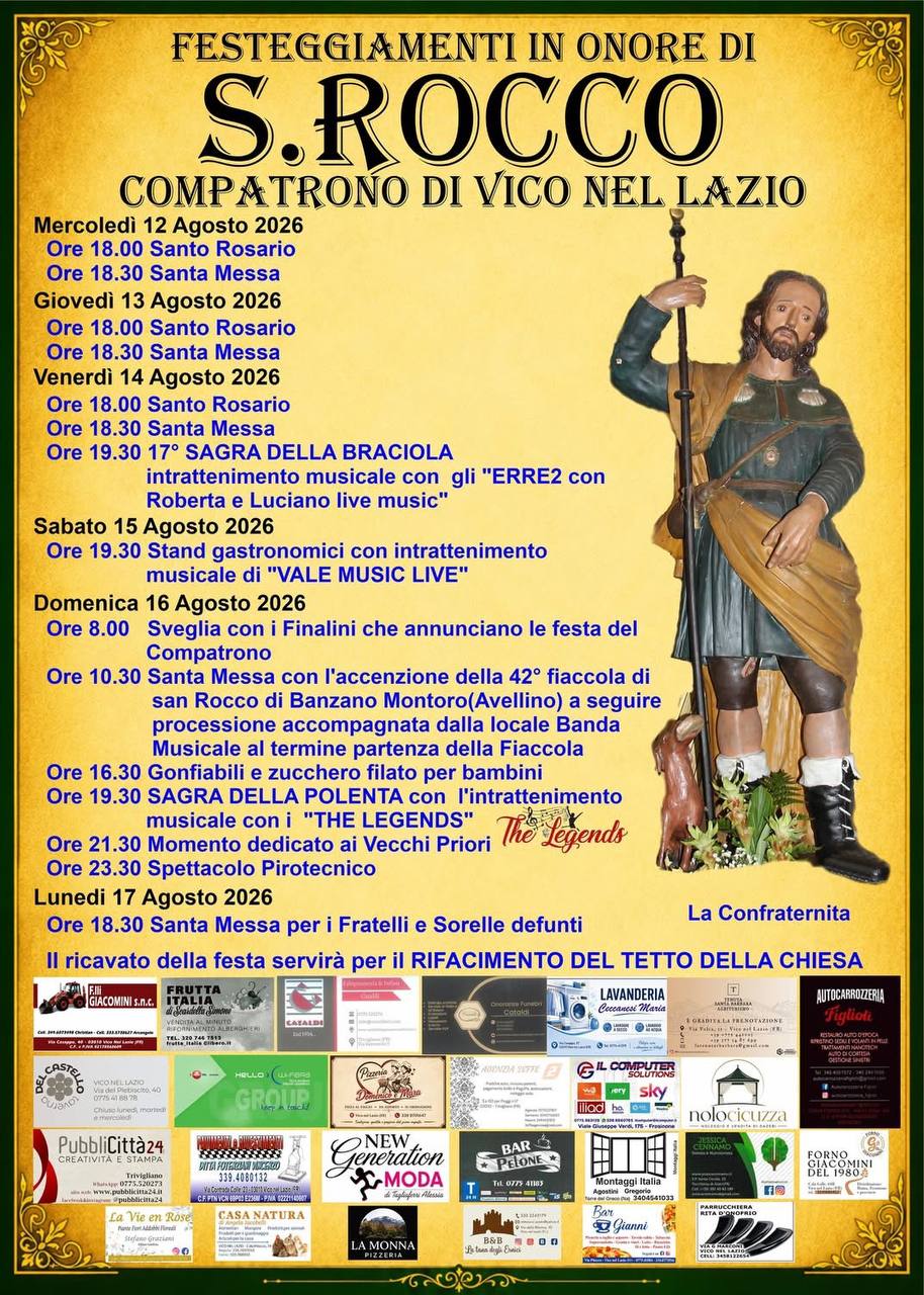 Festeggiamenti in onore di San Rocco
