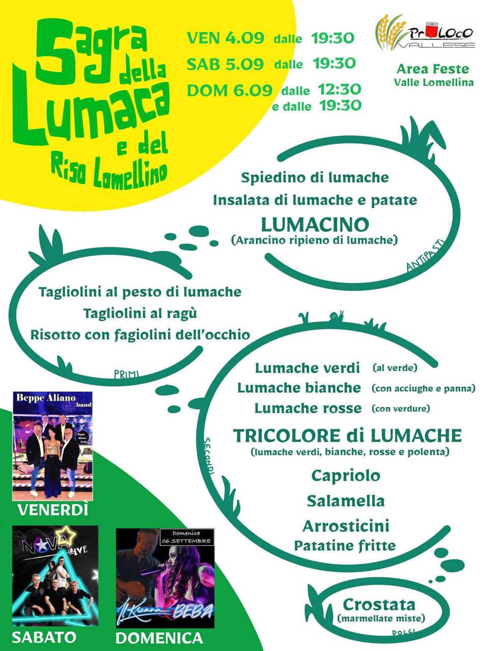 Sagra della Lumaca e del Risa Lomellino in Valle Lomellina