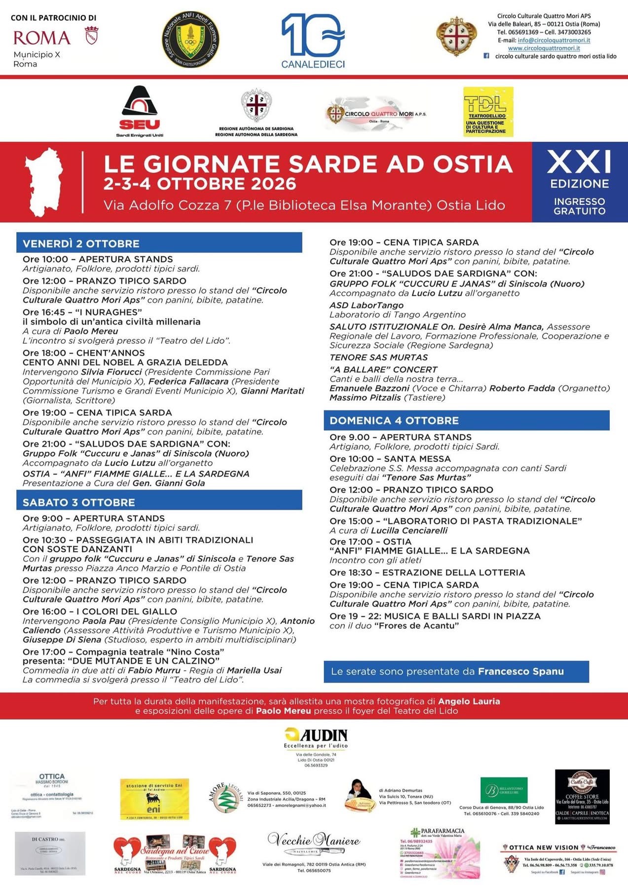 Le Giornate Sarde ad Ostia: Sardinia Days in Ostia