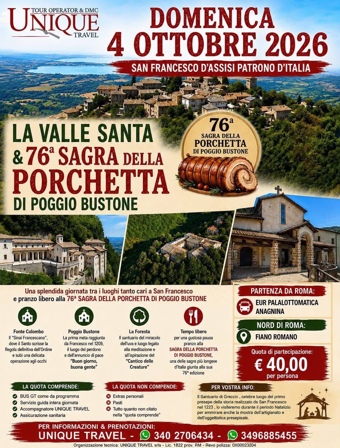 Sagra della Porchetta di Poggio Bustone