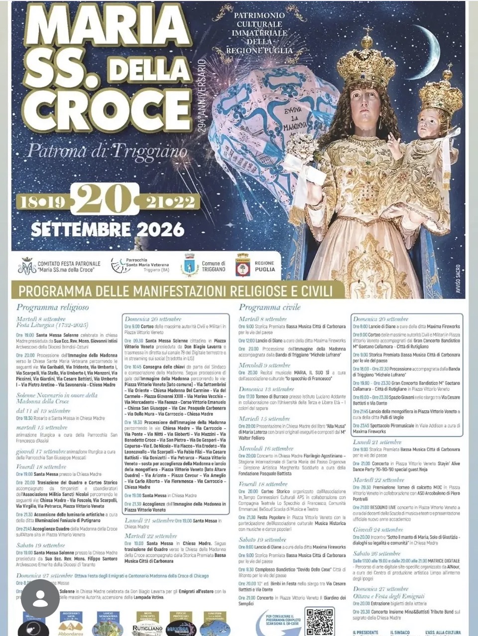 Festa Patronale Maria SS. della Croce