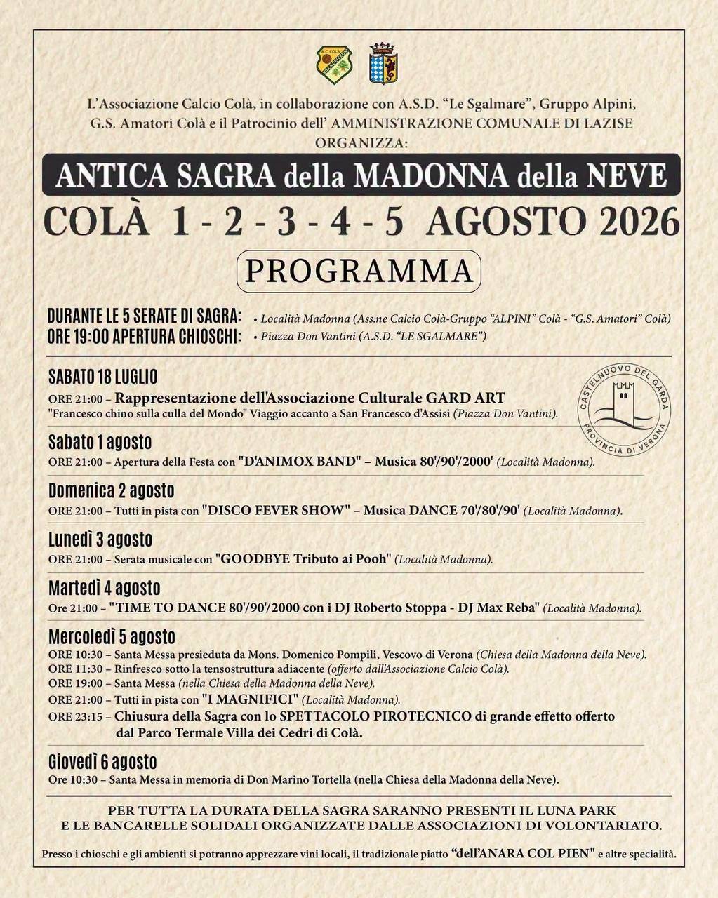 Antica Sagra della Madonna della Neve