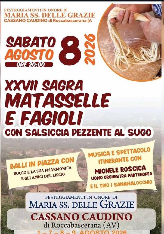 Festeggiamenti in onore di Maria SS. Delle Grazie - XXVII Sagra Matasselle e Fagioli