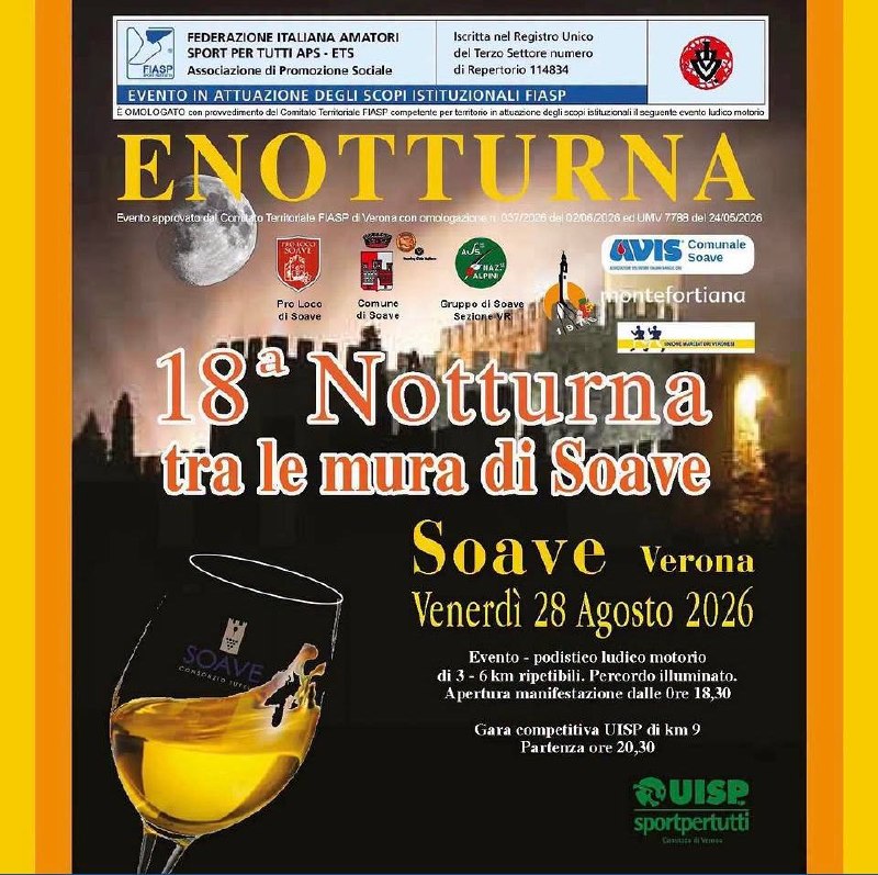 Notturna tra le mura di Soave