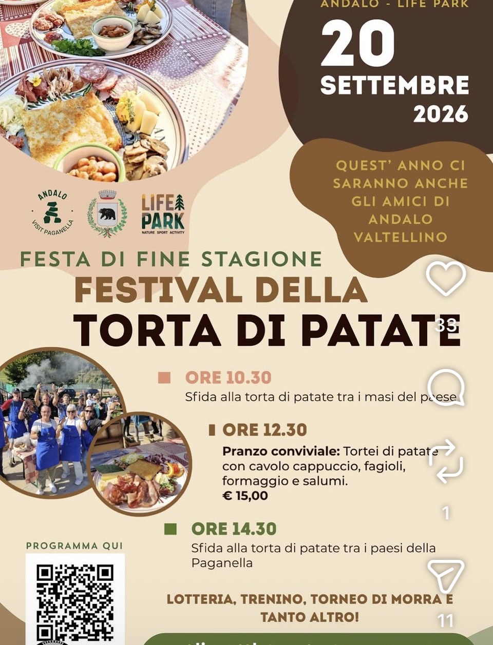 Festa di Fine Stagione e Festival della Torta di Patate