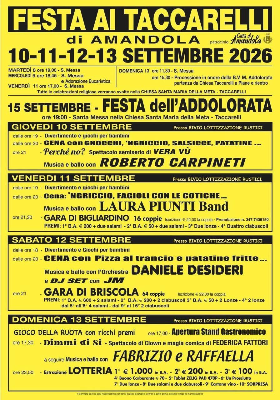 Festa ai Taccarelli