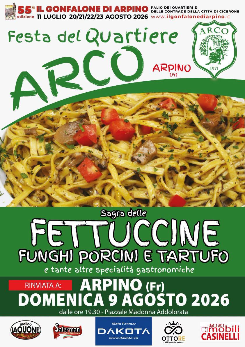 Il Gonfalone di Arpino - Palio dei Quartieri e delle Contrade della Città di Cicerone