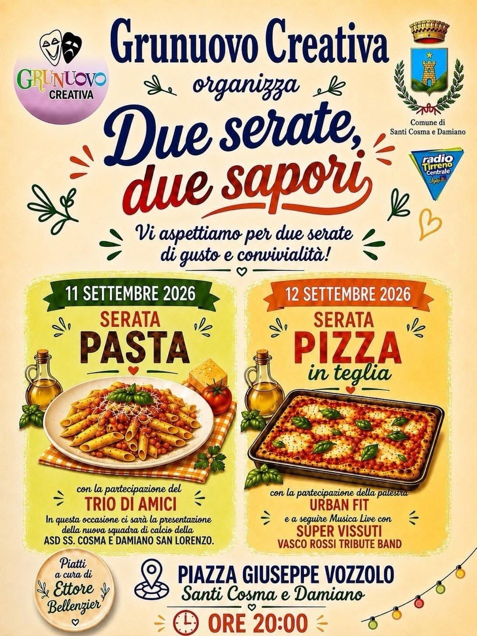 Due serate, due sapori