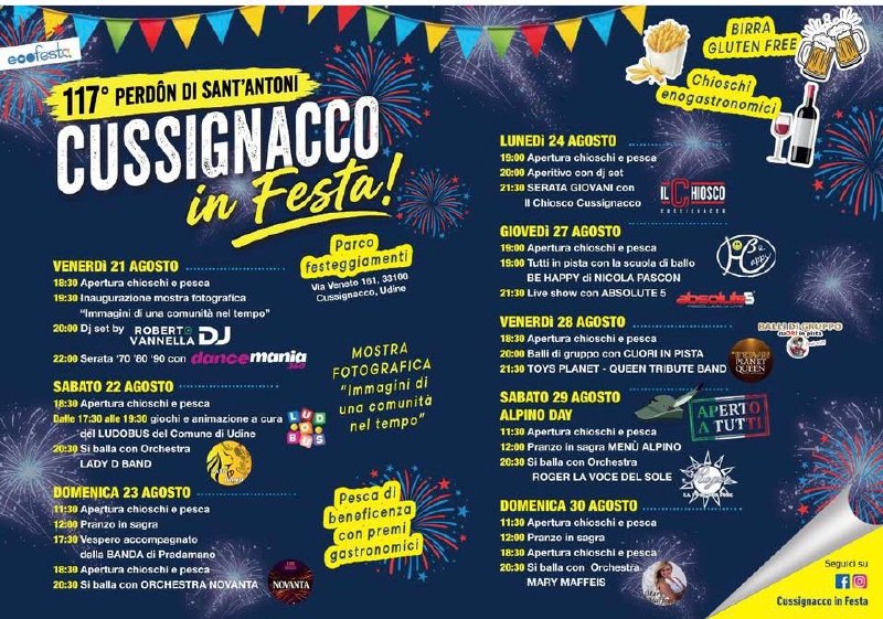Perdon di Sant'Antoni Cussignacco in Festa!
