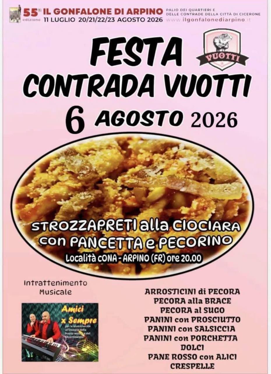 Festa contrada vuotti