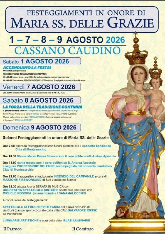 Festeggiamenti in onore di Maria SS. delle Grazie