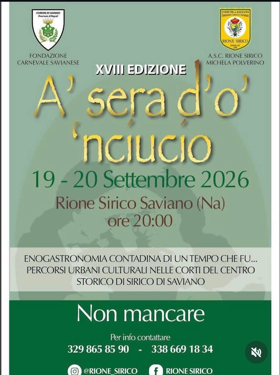 A' sera d'o 'nciucio