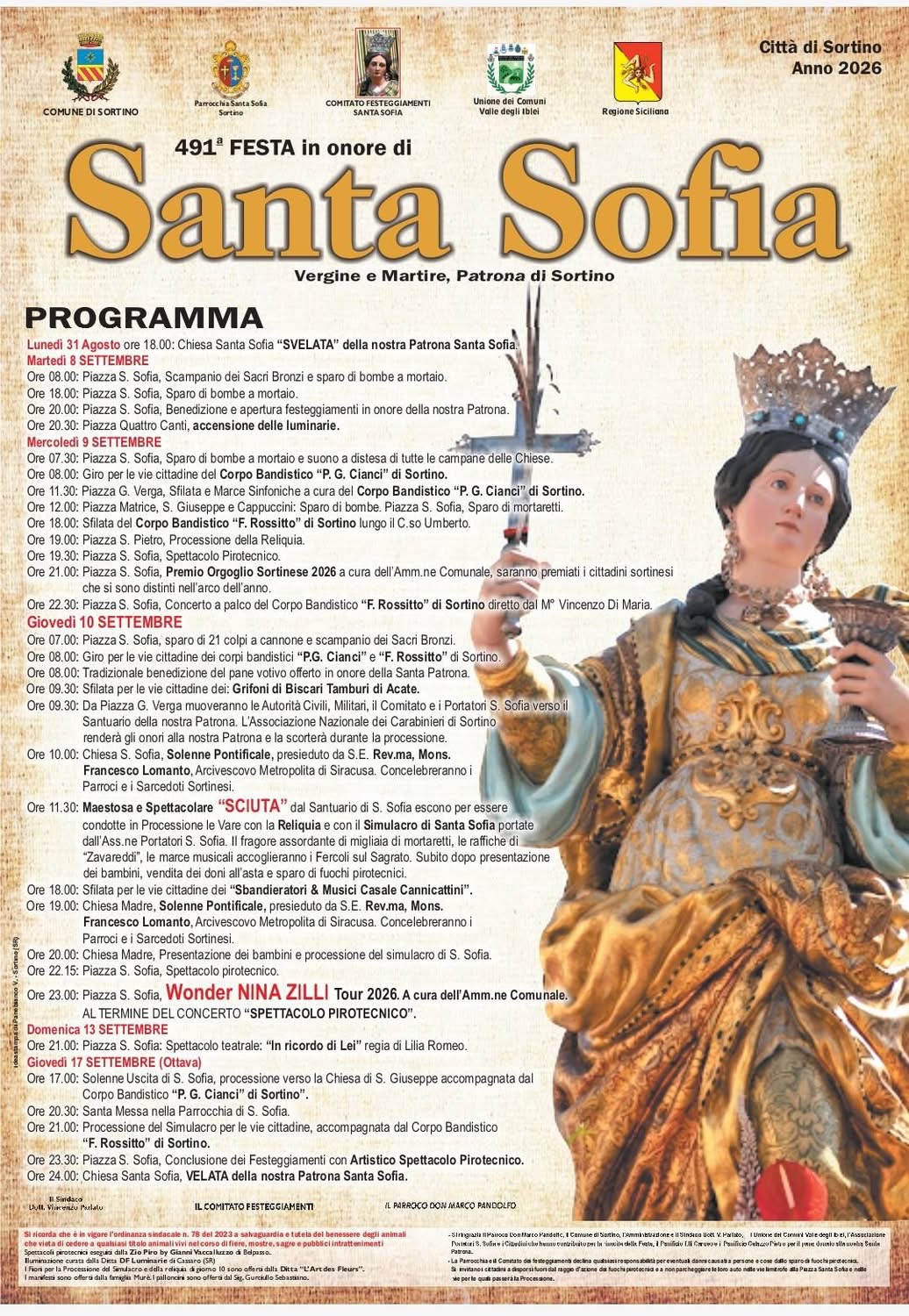 Festa in onore di Santa Sofia
