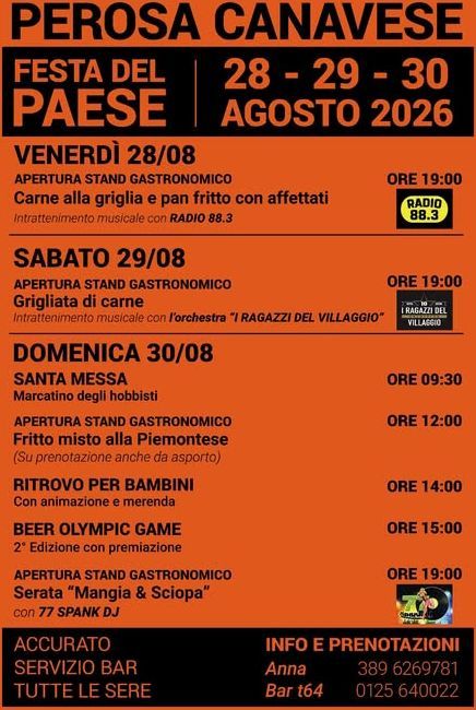 Festa del Paese in Perosa Canavese