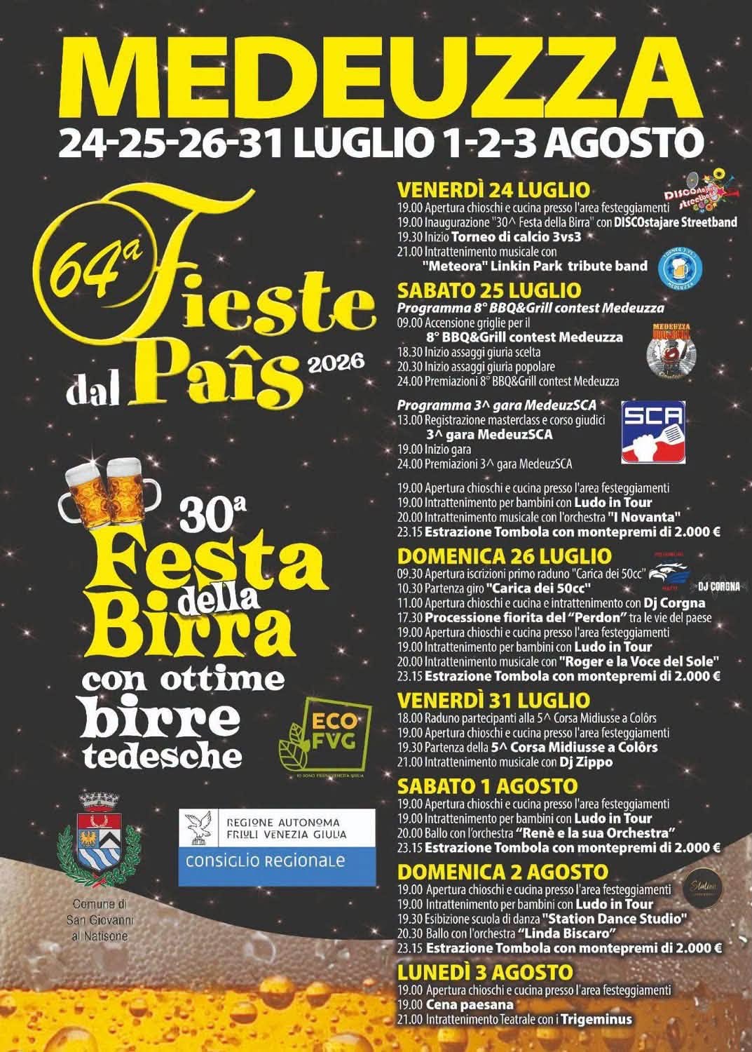 Fieste dal País e Festa della Birra