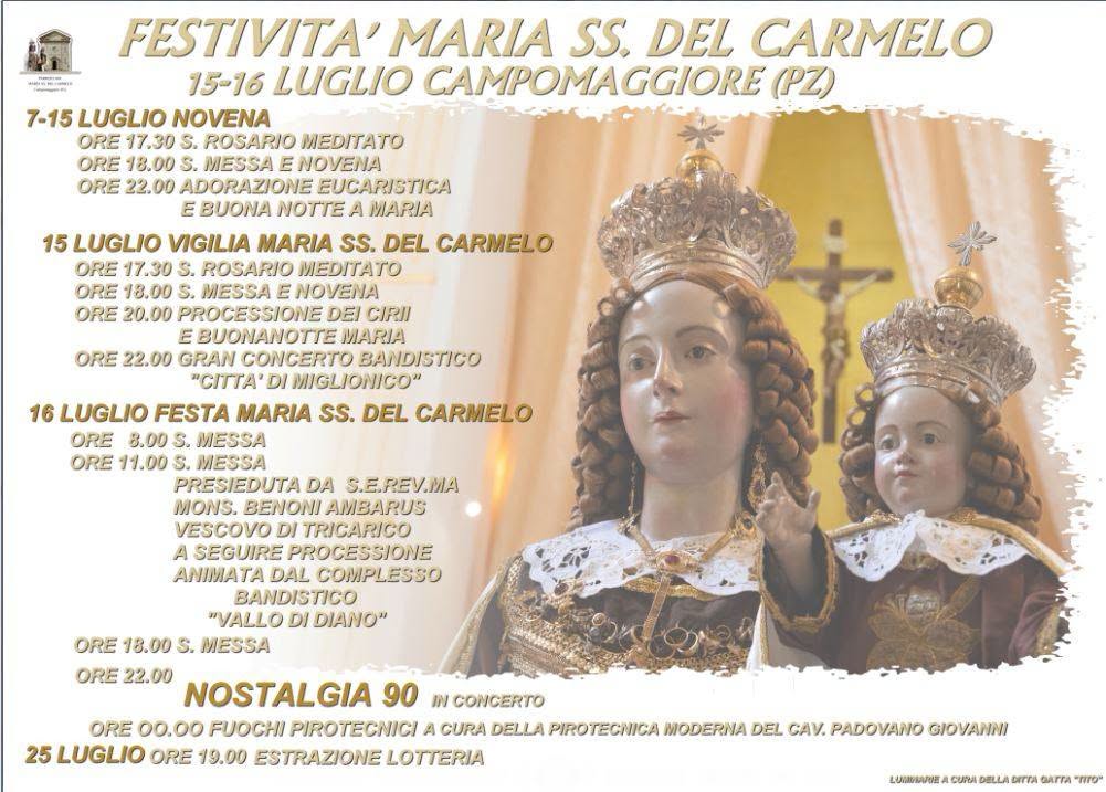 Festività Maria SS. del Carmelo