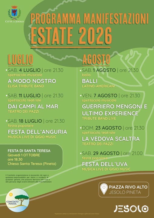 Programma Manifestazioni Estate