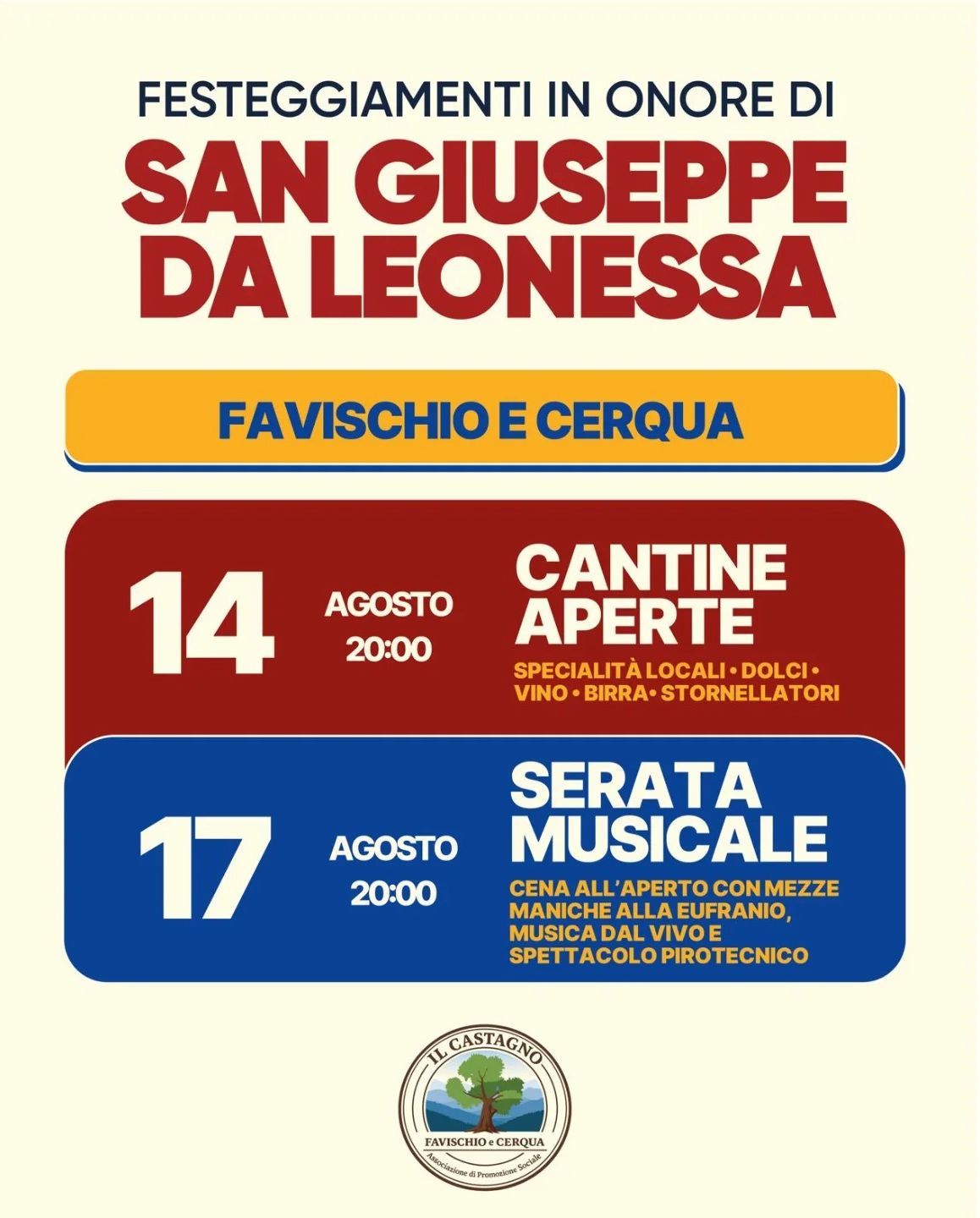Festeggiamenti in onore di San Giuseppe da Leonessa