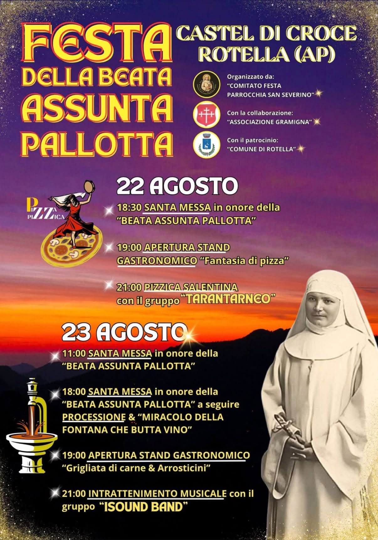 Festa Castel di Croce della Beata Assunta Pallotta