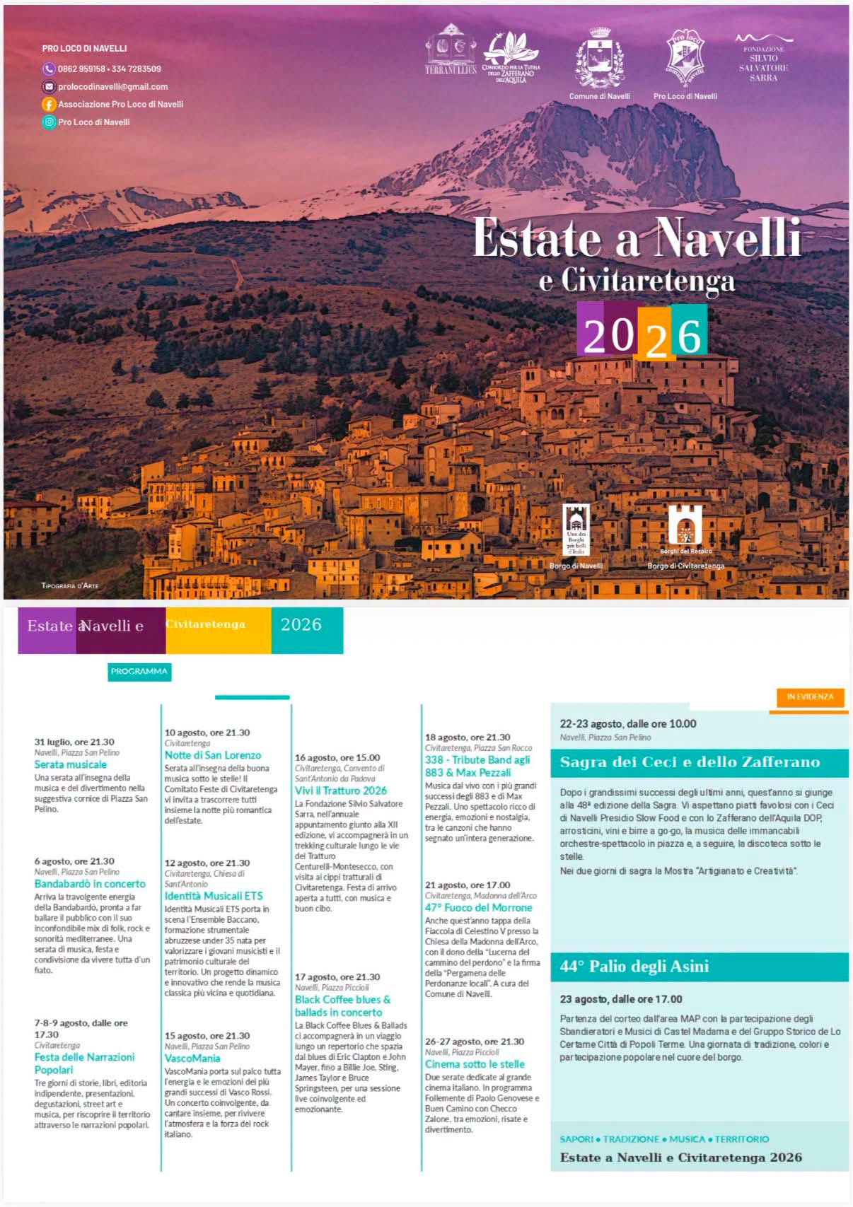 Estate a Navelli e Civitaretenga