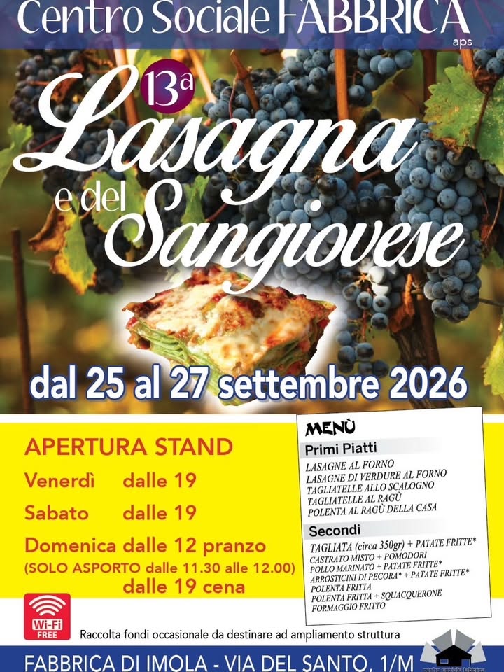 Lasagna e Sangiovese