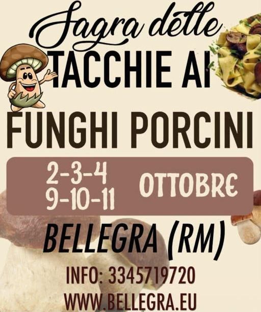 Sagra delle Tacchie a Funghi Porcini