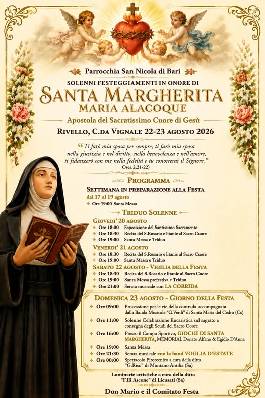 Festeggiamenti di Santa Margherita Maria Alacoque