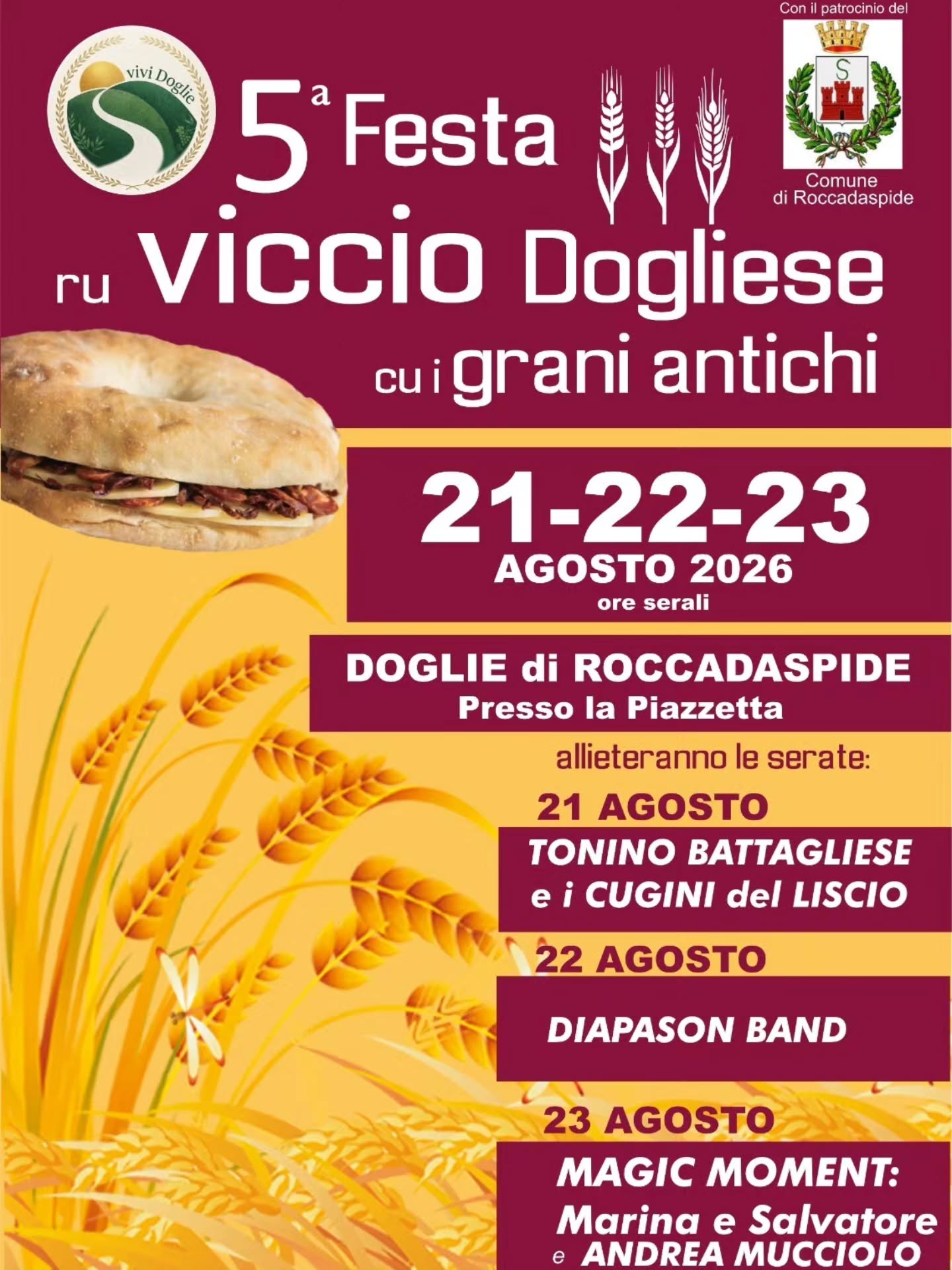 Festa ru Viccio Dogliese cu i grani antichi